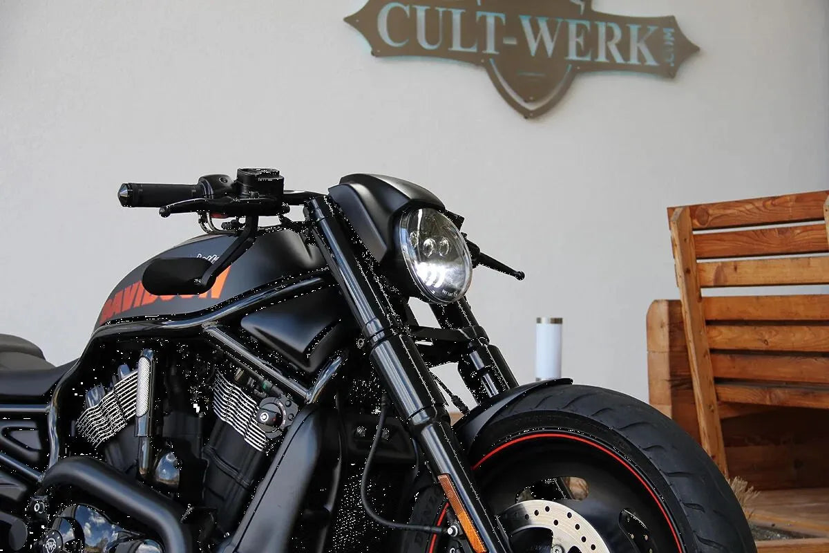Cult Werk Fork Covers - Gloss Black Aluminum