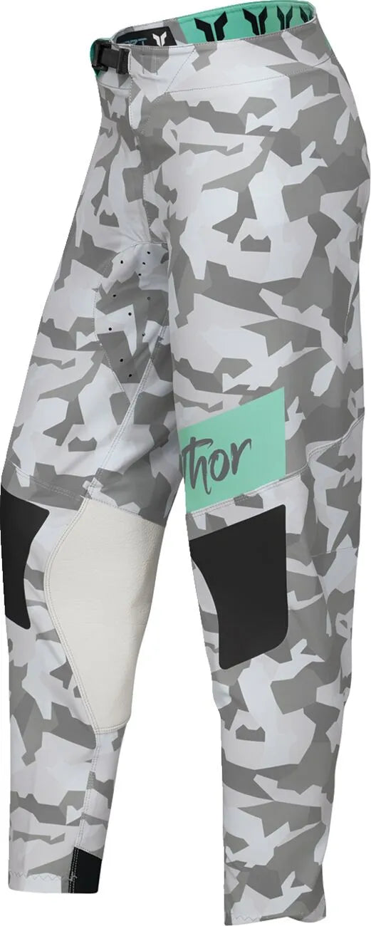 Thor Women's Sportmode Shadow Pants - Black/Green/Teal/White/Camo Gray