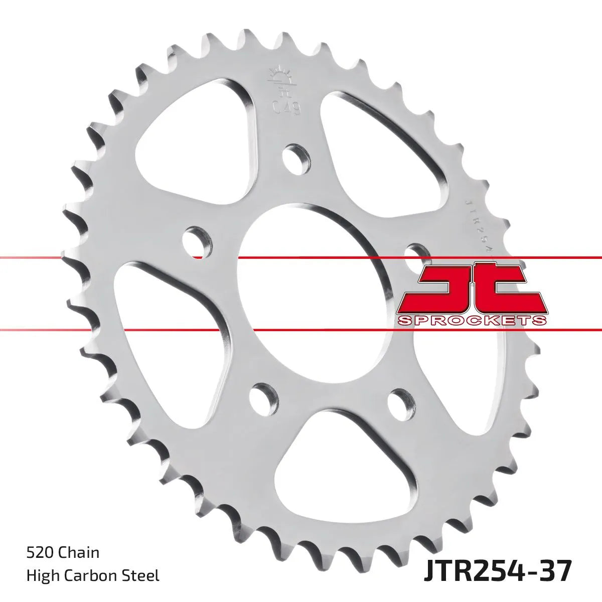 Jt Sprockets Steel Rear Sprocket - 520, 37t