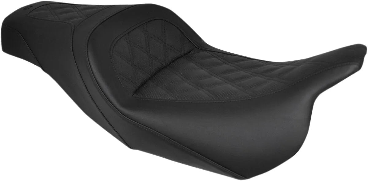 Saddlemen Slim Lattice Stitched Seat - For Harley Davidson