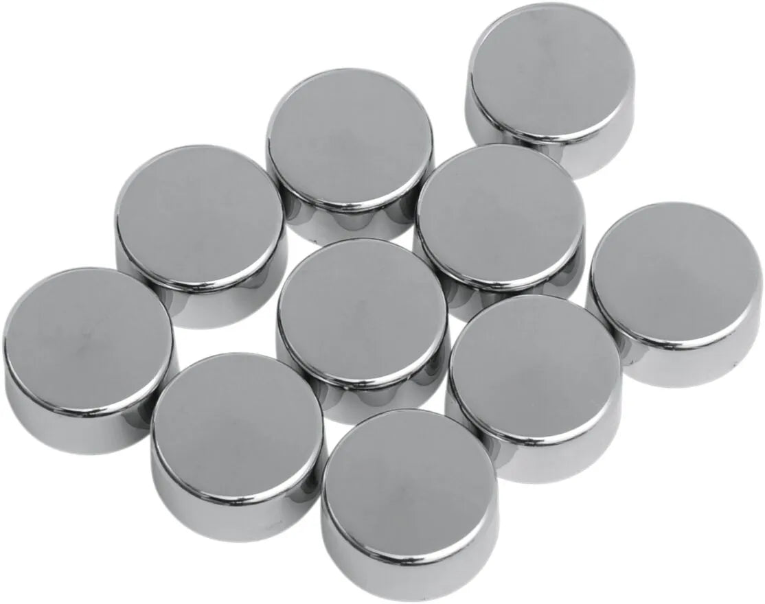 Drag Specialties Chrome Bolt Covers for Harley-Davidson Engines