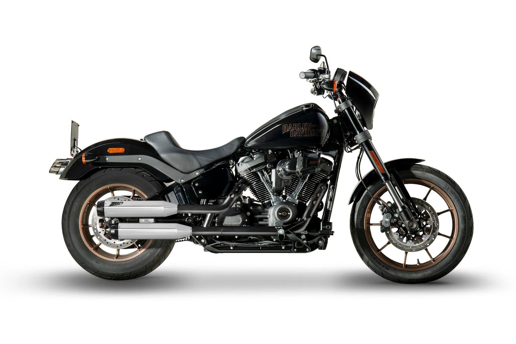 Zard Overlapped Slip-ons Muffler For Hd-softail M8