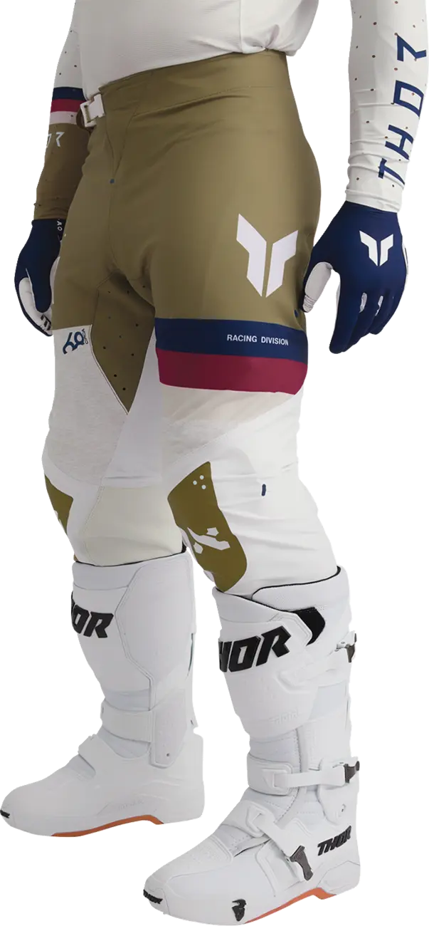 Thor Sportmode League Pants - Light Gray/Tan/White/Navy/Maroon