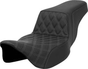 Saddlemen Lattice Stitch Step-up Seat - For Harley Davidson