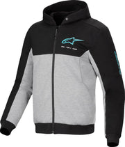 Alpinestars Chrome V2 Sport Hoodie - Black/Gray/Turquoise