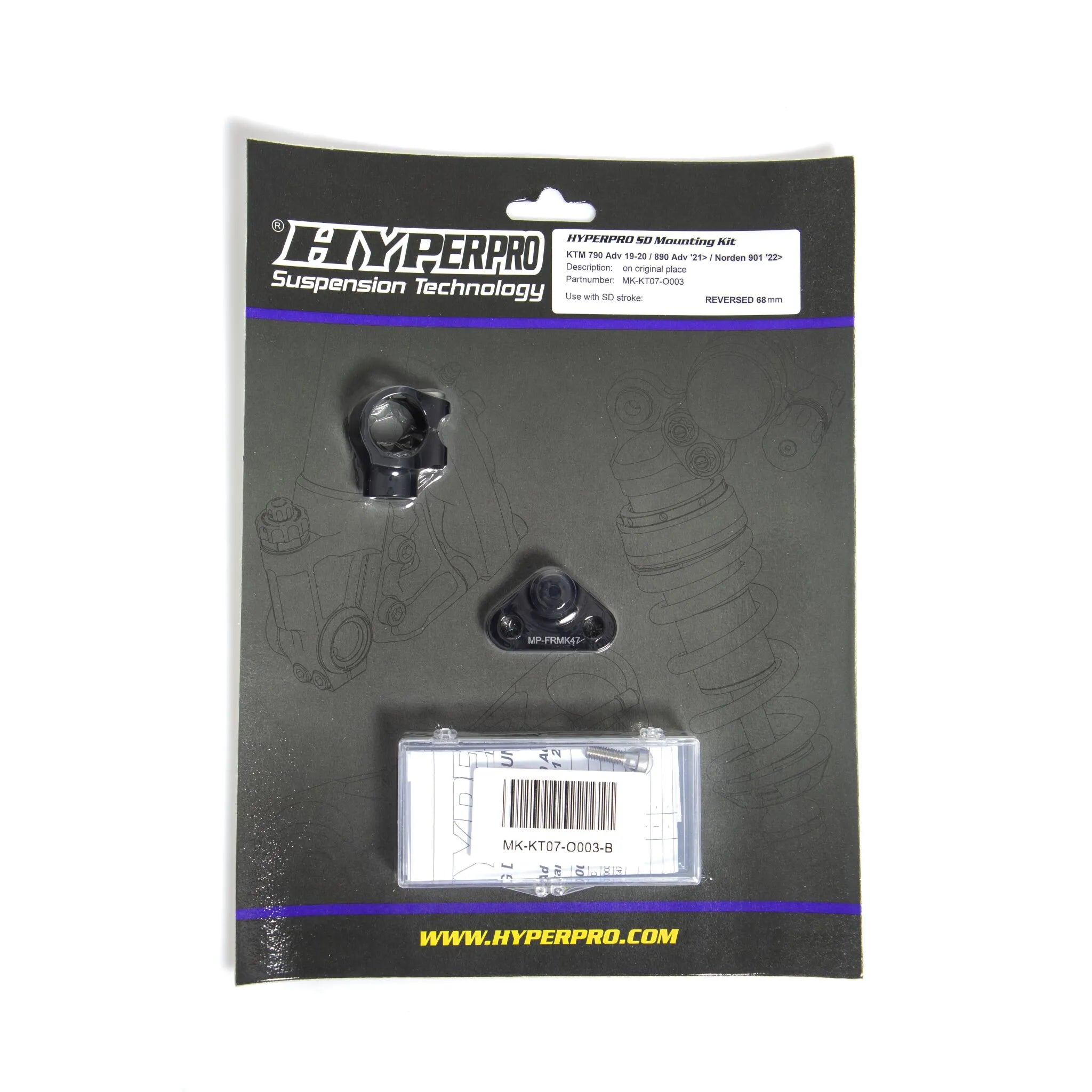 Hyperpro Steering Damper Mounting Kit