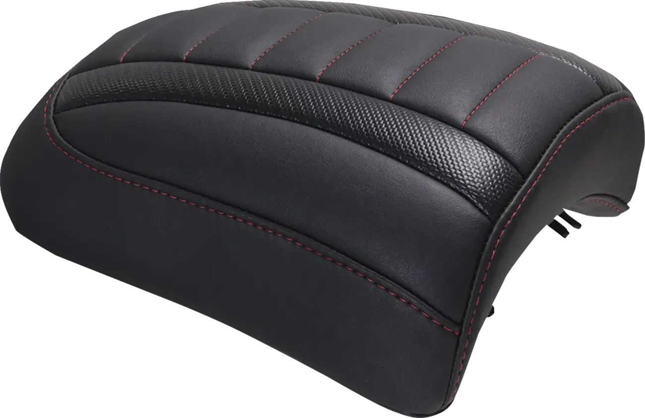 Mustang Padded Passenger Seat Cowl - Black/red