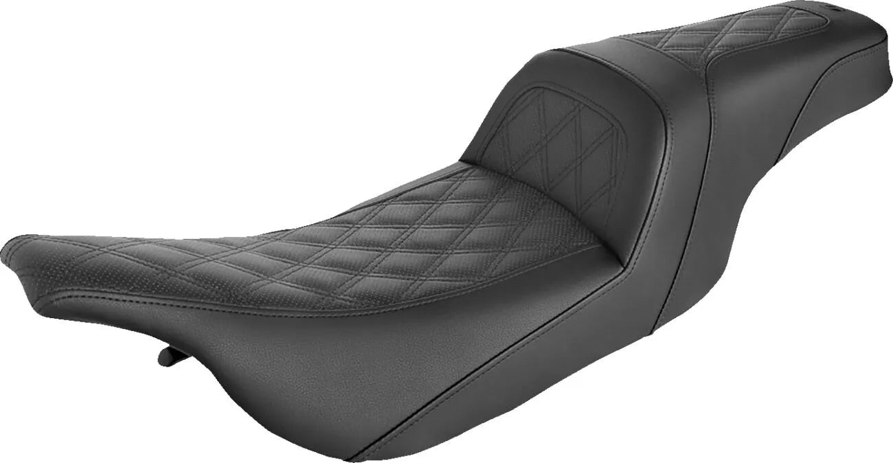 Saddlemen Slim Lattice Stitched Seat - For Harley Davidson