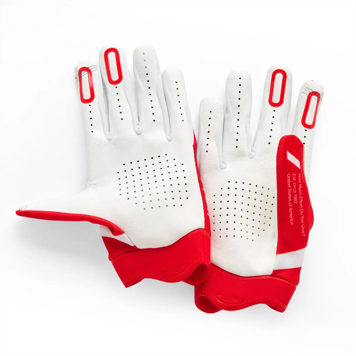 100% Itrack Gloves - Red/White
