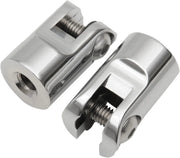 Accutronix Foot Peg Mounts - Chrome Aluminum