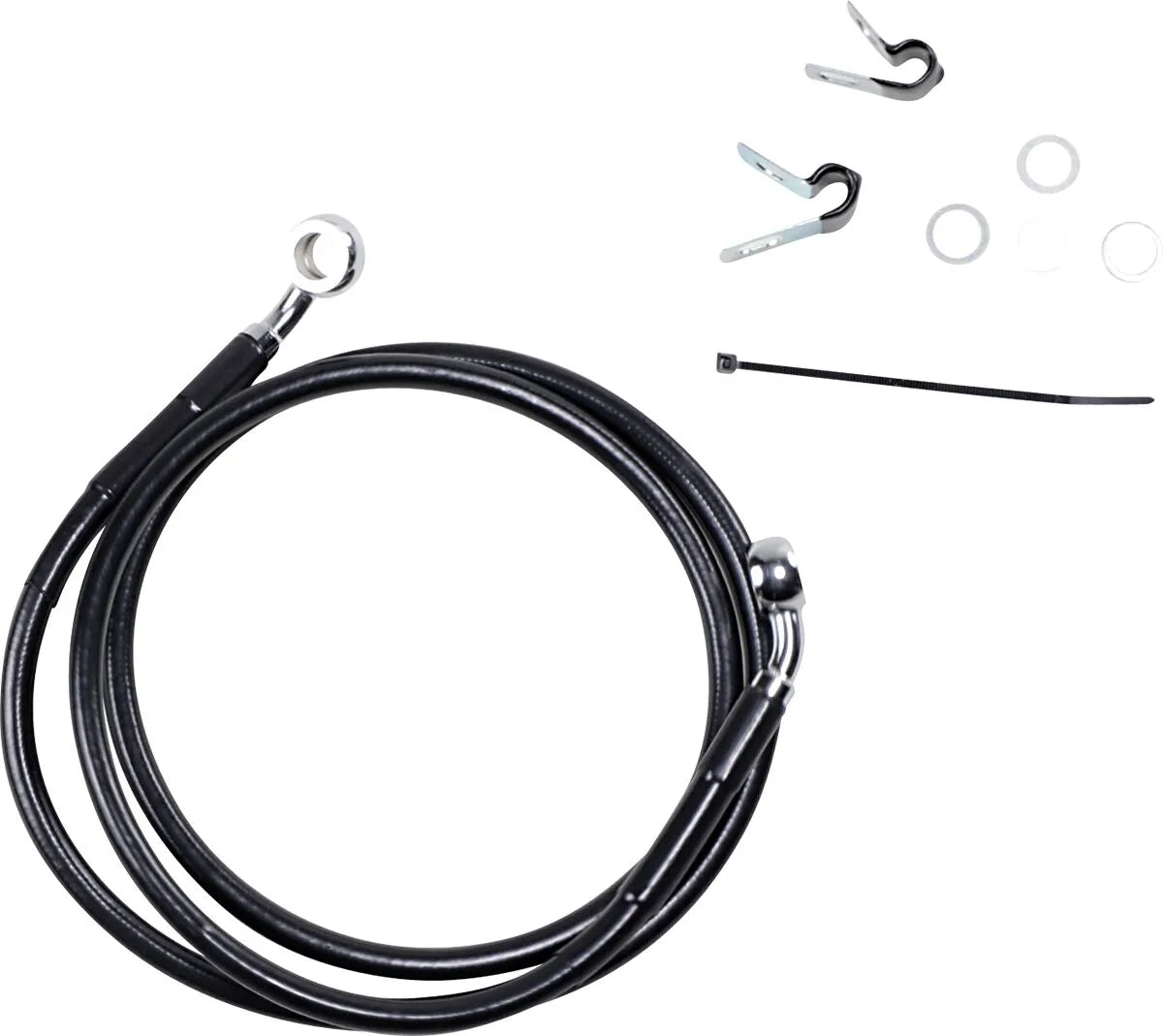 Drag Specialties Forlænget bremseslange kit 49.75" Black