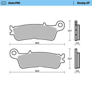 Moto-master Racing GP Sinterpro Offroad Bremseklodser - For
