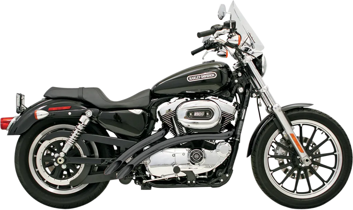 Bassani Xhaust Radial Sweepers Exhaust System Black Steel