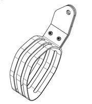 Akrapovic Lyddæmper Klemme