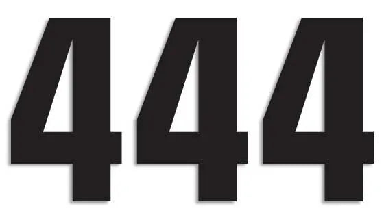 Blackbird Racing Number Plate Graphic - Two Series Numbers