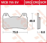 Trw Crq Series Carbon Race Bremseklodser - High Performance - Front