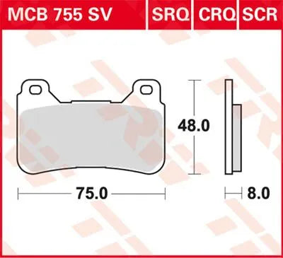Trw Crq Series Carbon Race Bremseklodser - High Performance - Front