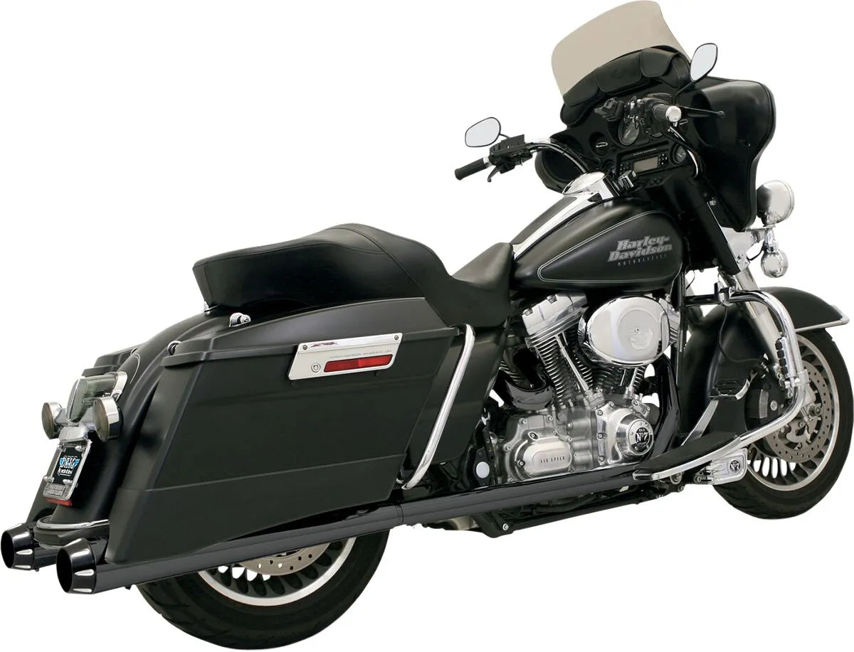Bassani Xhaust Megaphone Slip-on Lyddæmpere Sort Stål
