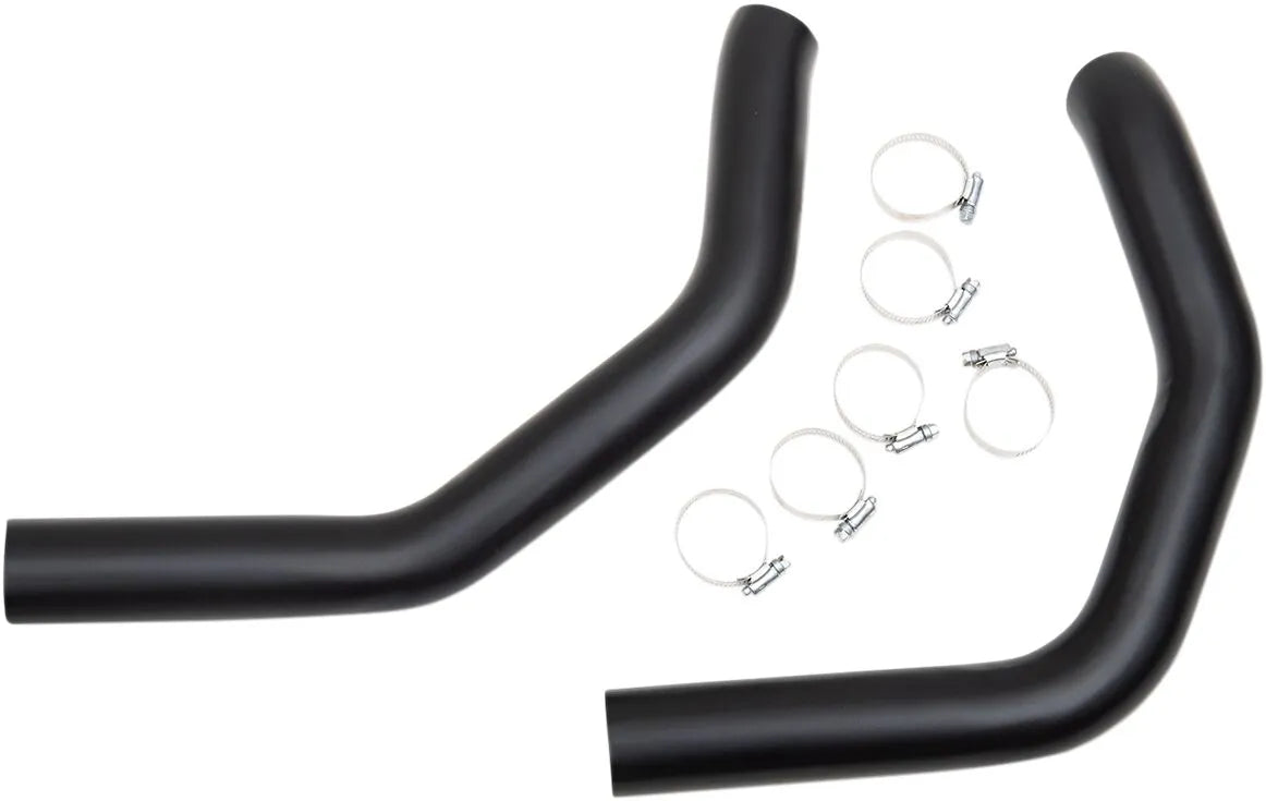 Paughco 2-1/4" Udstødningsskjold - Sort Pulverlakering