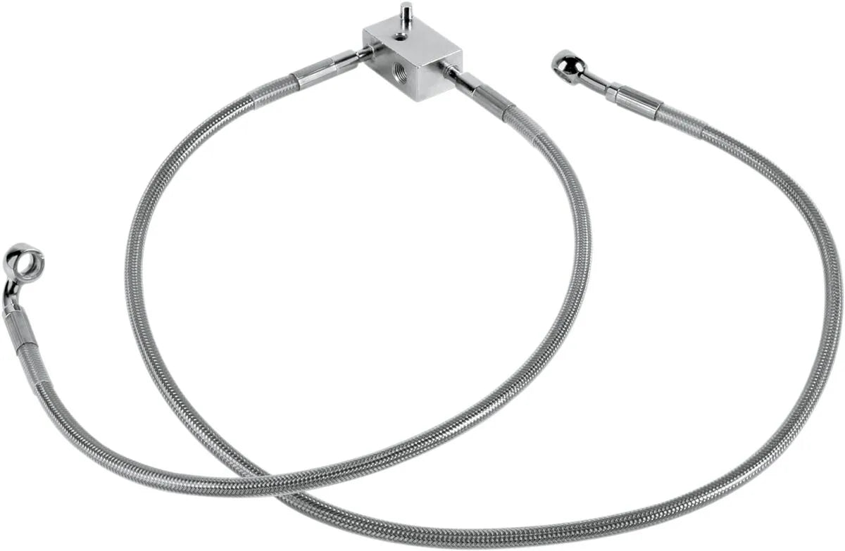 Drag Specialties rustfri bremseslange kit til bag