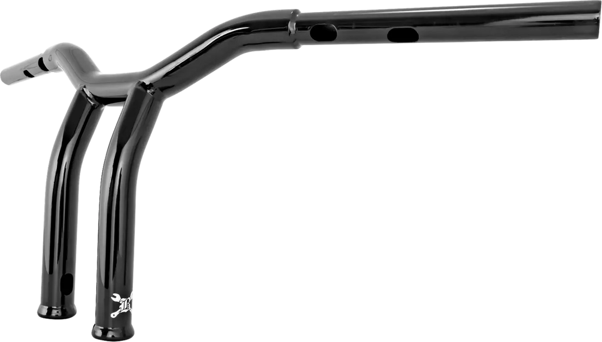 Burly Brand Dominator 10" Black Handlebar for Harley Davidson