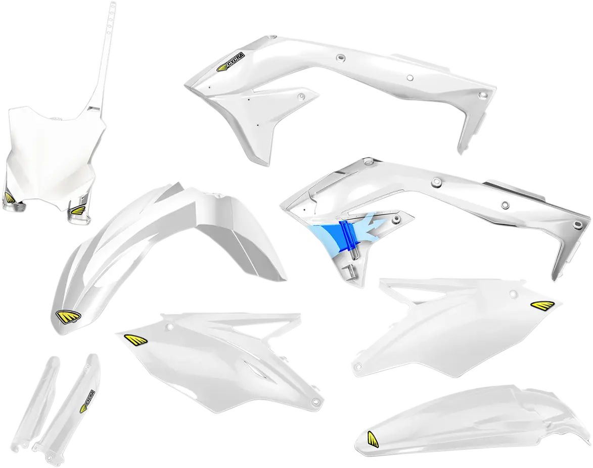 Cycra Powerflow Body Kit White for Yamaha YZ 250 F YZ 450 F