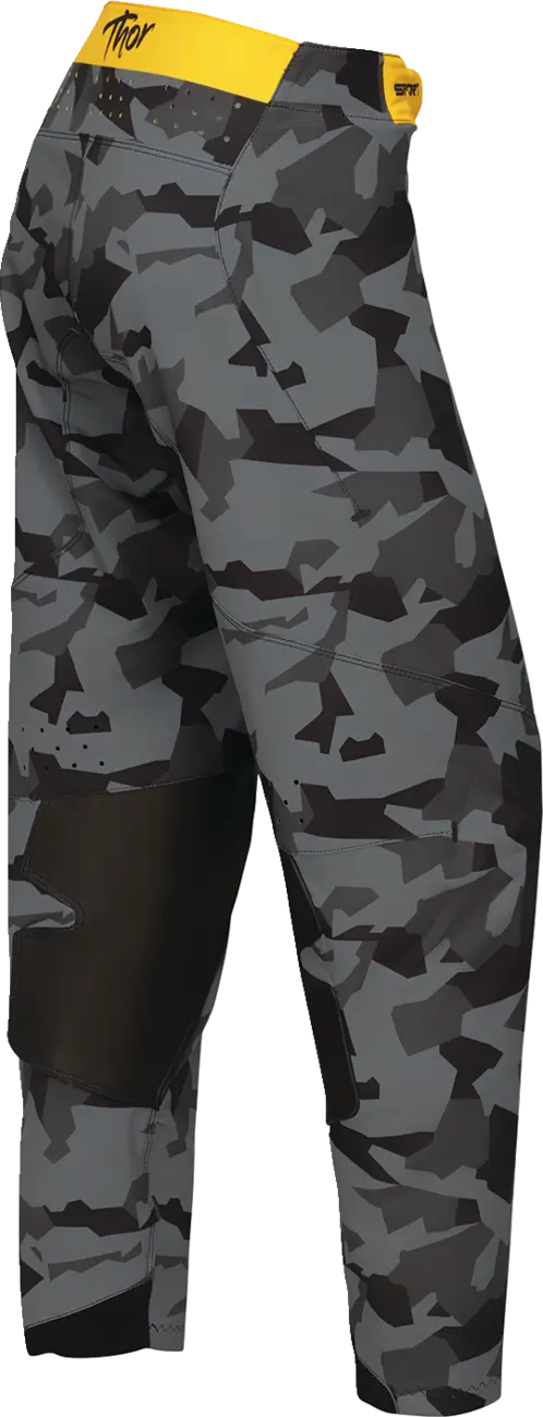 Thor Women's Sportmode Shadow Pants - Black/Yellow/Camo Gray