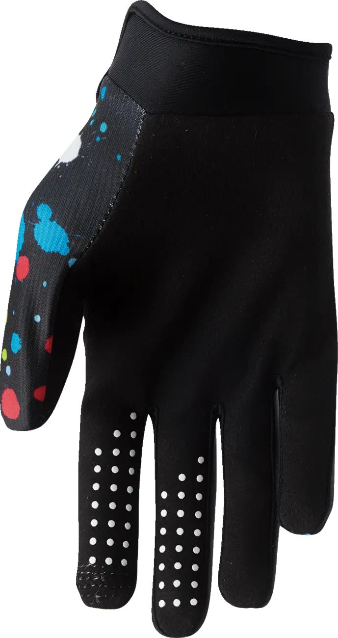 Thor Youth Launchmode Splat Gloves - Black/Multi