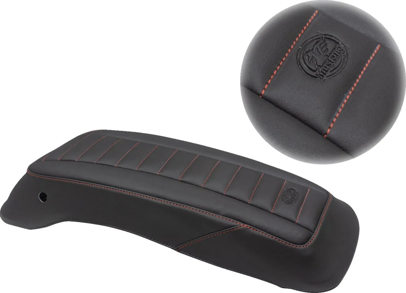 Mustang Saddlebag Lid Covers In Black Vinyl