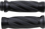 Drag Specialties Twisted Grips - Black, 1"