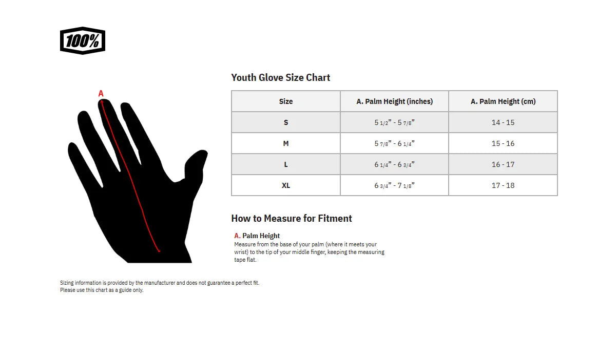 100% Youth Itrack Gloves - Red/White