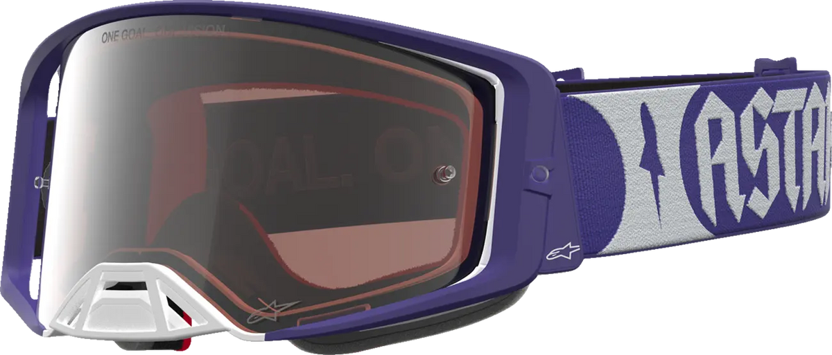 Alpinestars Supertech Atrox Goggle Deep Blue White Mirror Silver