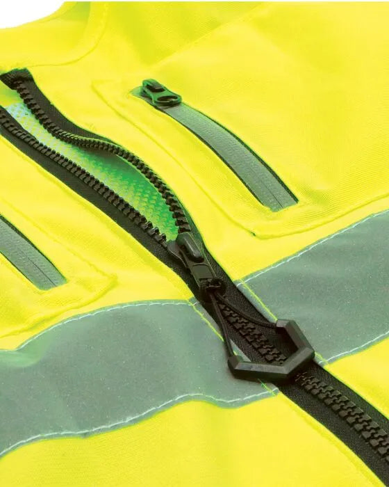 Oj Flash 2 High Visibility Motorcycle Vest - Hi-Vis Yellow