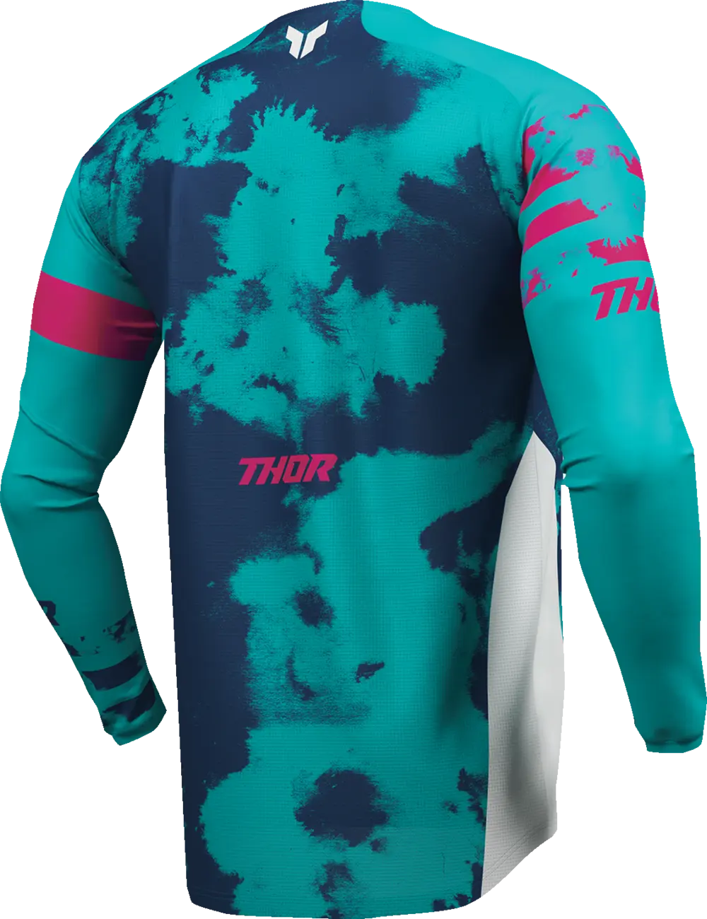 Thor Youth Launchmode Bleach Jersey - Blue/Pink/White/Aqua