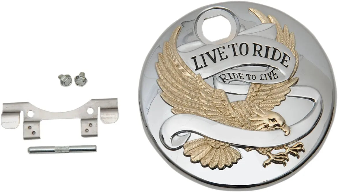 Drag Specialties "Live To Ride" Fuel Console Door