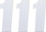 Moose Offroad Vinyl Race Numbers 4-1/2" White