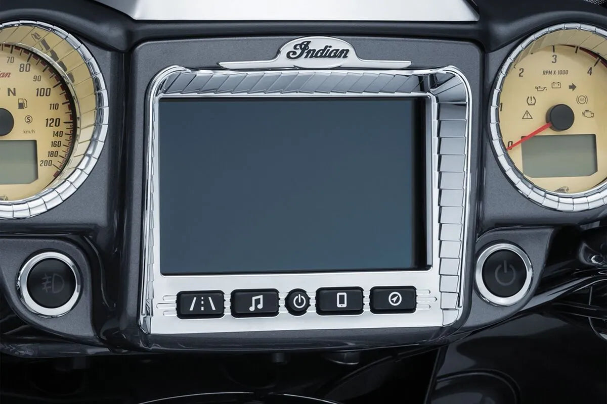 Kuryakyn Touchscreen Stereo Accent - Chrome