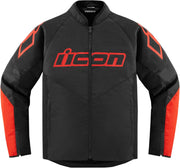 Icon Hooligan™ Jacket Foreet Sport Riding - Black/Red