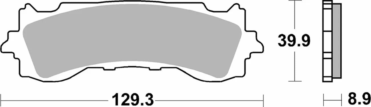 Sbs Sintrede Bremseklodser - Oe Udskiftning - Front