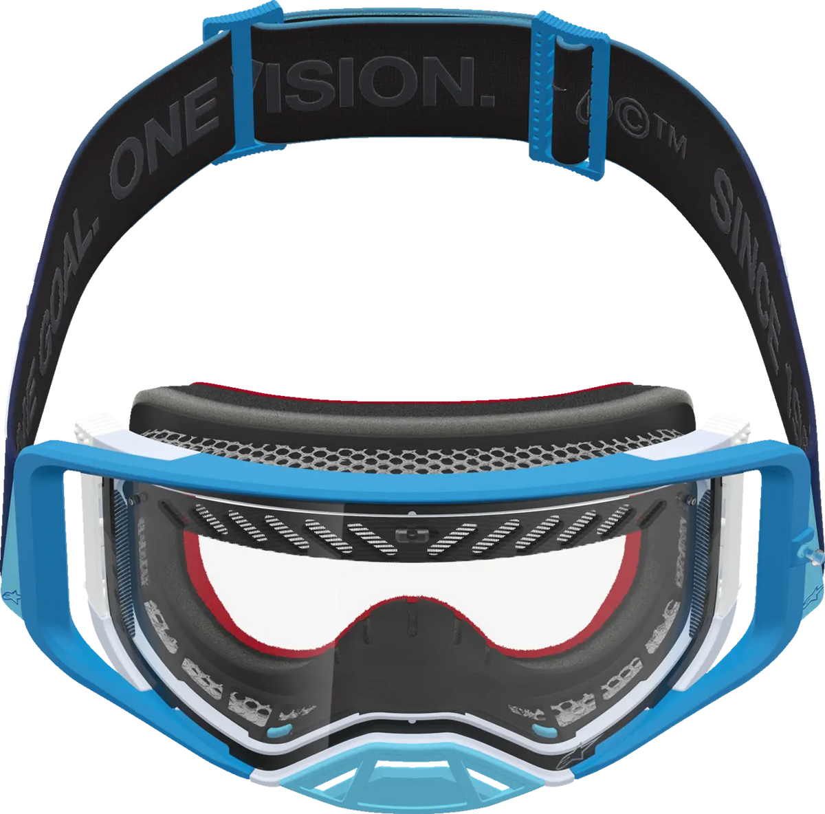 Alpinestars Supertech Dura Air Fluid Goggles Blue Fade/Sil/Clr