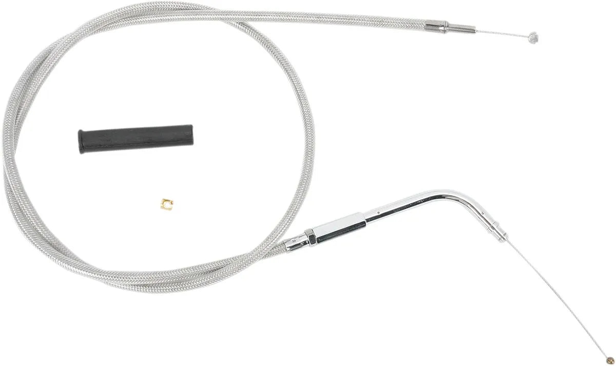 DRAG SPECIALTIES Stainless Braided Throttle Cable 42.5"