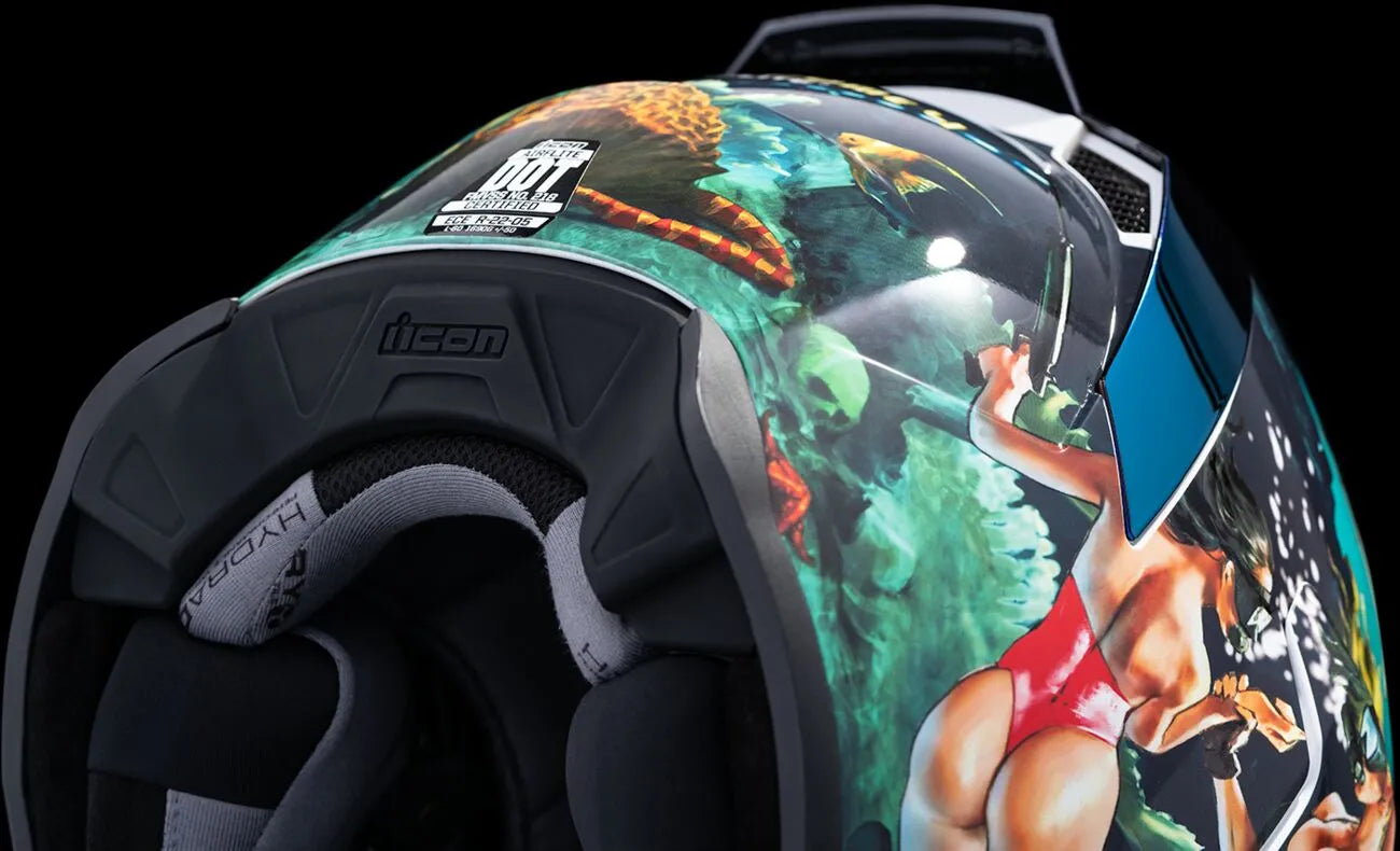 Icon Airflite Pleasuredome 4 Helmet Full Face Blue