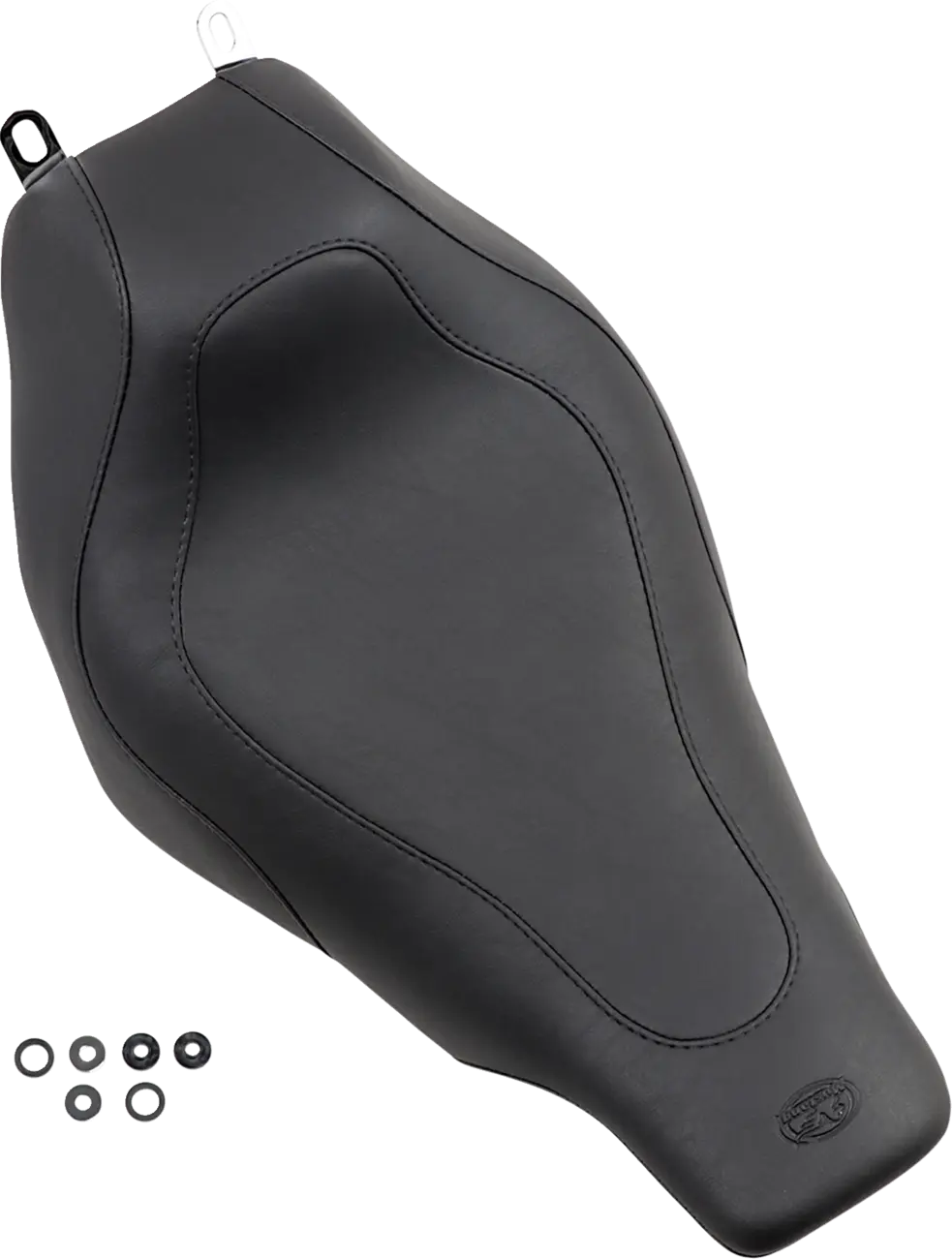 Mustang Tripper Solo Seat - Black - For Harley Davidson