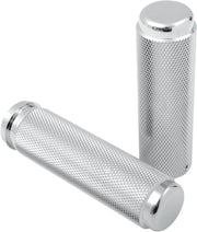 Pingel Billet Grips - Chrome, 1" Handlebar
