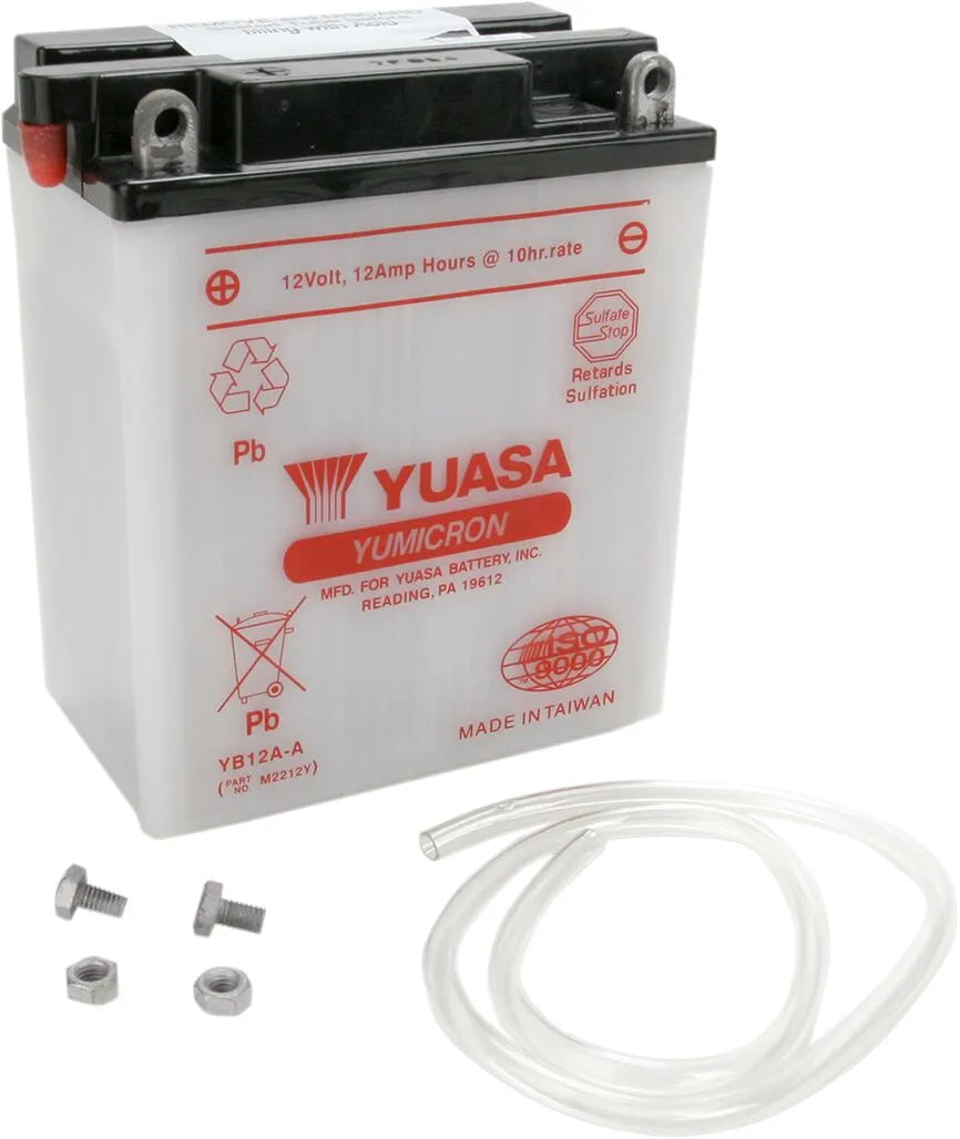 Yuasa YB12A-A Dry Battery for Kawasaki Yamaha Ducati 1968-1999
