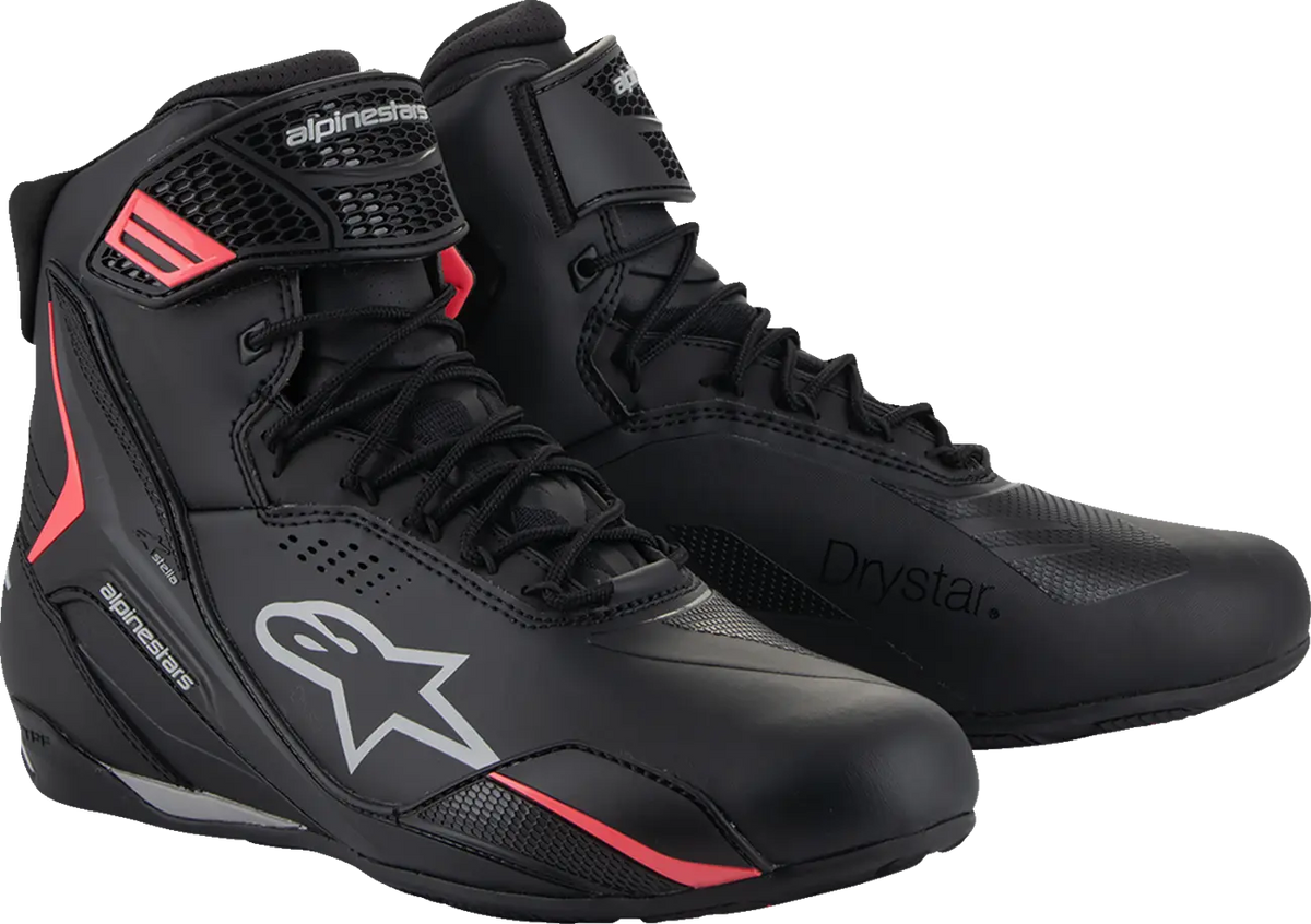 Alpinestars Stella Faster-4 Drystar Shoes Black Gray Coral