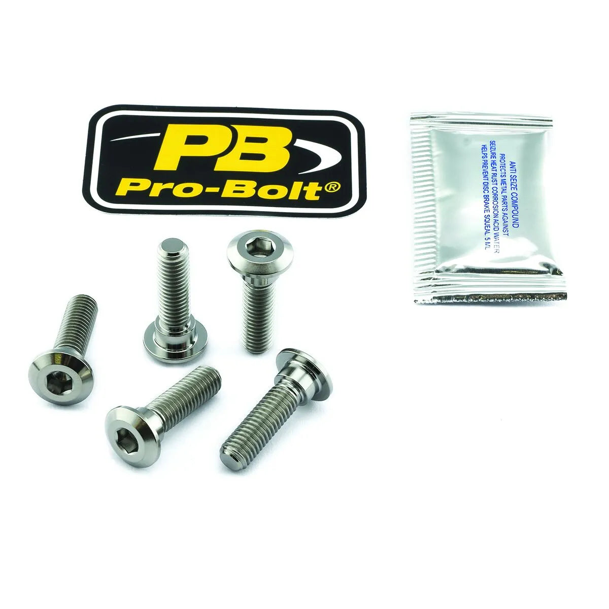 Pro Bolt Titanium Bremseklodser Rotor Monteringsbolt Kit