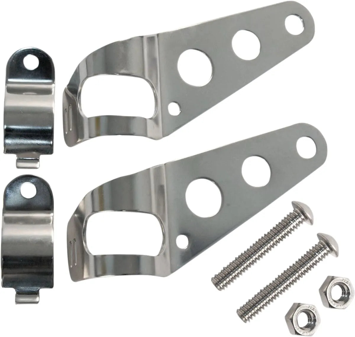 Emgo Stainless Steel Headlight Mounts 35mm-42mm