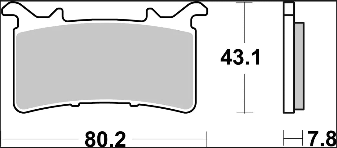 Brembo Xtra Line Sr Sintered Brake Pads