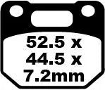 Ebc Fa Series Organic Brake Pads - Front